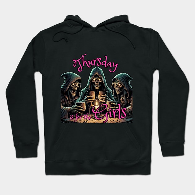 Thursday is for the *GIRLS* Hoodie by Roasted Ficus